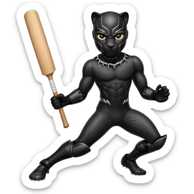 Panther in cricket sticker