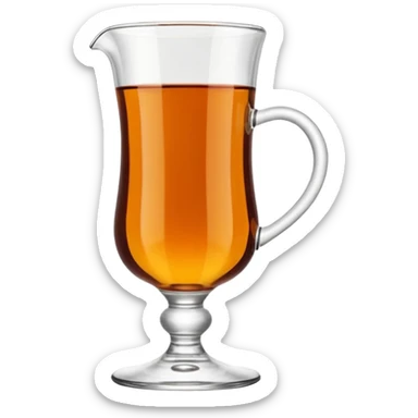 Turkish tea glass in “ince belli bardak” sticker