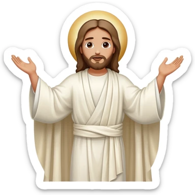 Jesus Christ risen from the tomb sticker