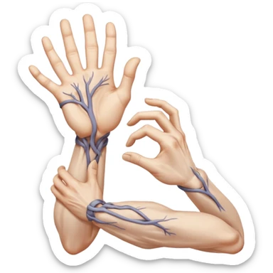 two hands gesturing a strangling motion with no person included  sticker