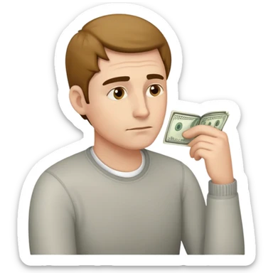 Men think how much time do for duplicate his money sticker