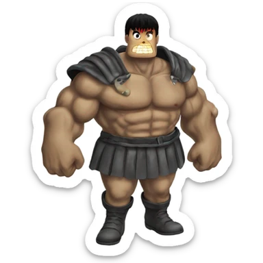 guts from berserk anime 1997 sticker