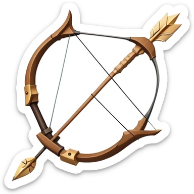A bow with arrows sticker