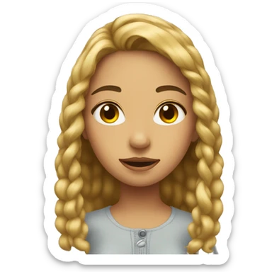 reflection of a girl selfie sticker