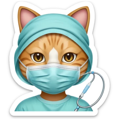 bullet points with surgical cats sticker