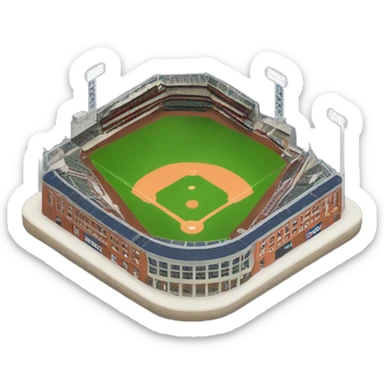Baseball stadium sticker
