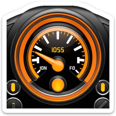 Engine management warning light  sticker