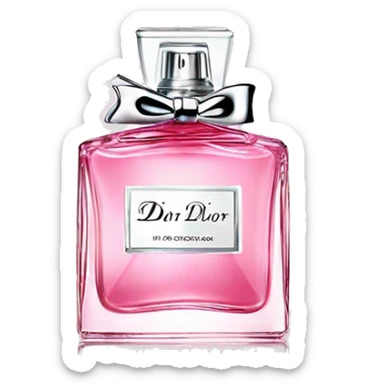 pink Dior parfume sticker
