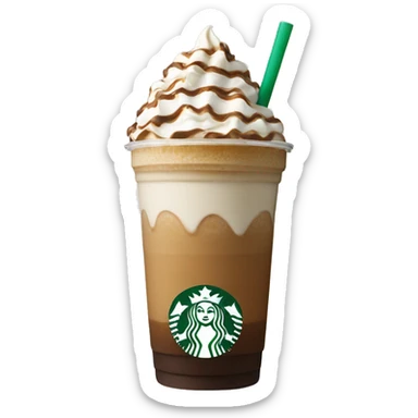 Starbucks frappuccino sticker