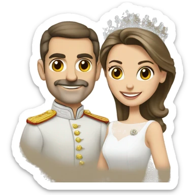 letizia &  king felipe  sticker