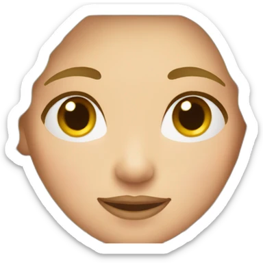 farmer girl short blonde hair sticker