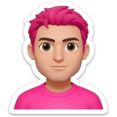 Pink clothes sticker