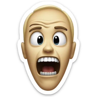 Scream from a horror movie sticker