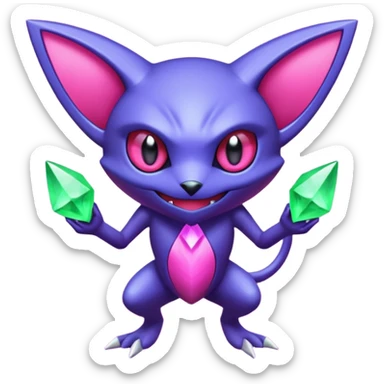 Genesect-Sableye-Mew-fusion sticker
