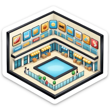 Shopping Mall sticker