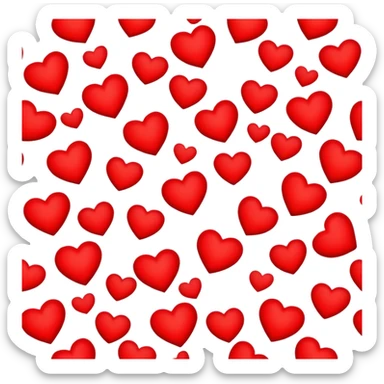 hearts sticker