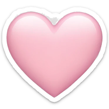 Light pink heart sticker
