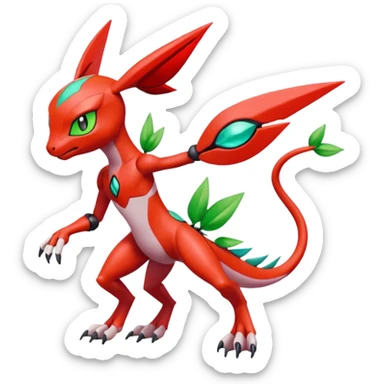 Meloetta-Guilmon-Scizor-Pokémon-Digimon-Fakémon-creature sticker