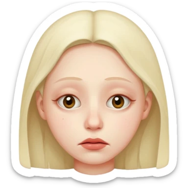 Persona enferma con cara de enferma  sticker