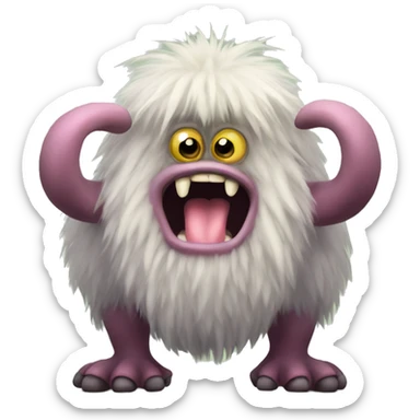 Mammott from my singing monsters  sticker