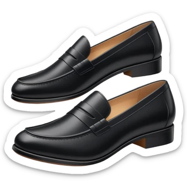 Black Leather Loafer sticker