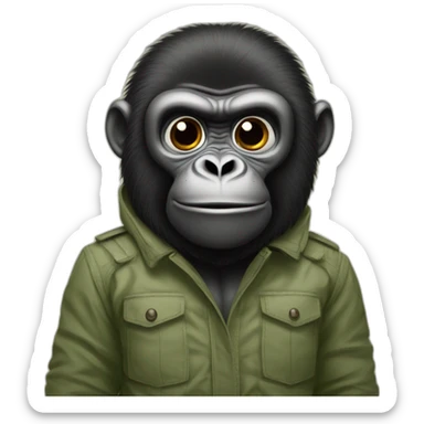 gorille sur fourmis sticker