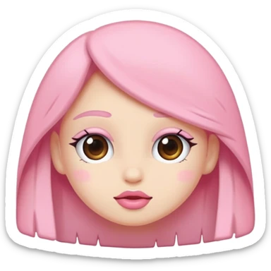 Soft pembe tarzında pembe pastel renginde ifadeler sticker