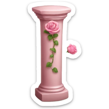 Rose quart pillar sticker
