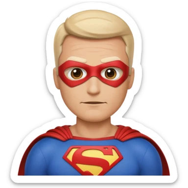 Generate super hero abstract emoji, father in superhero family, more adult sticker