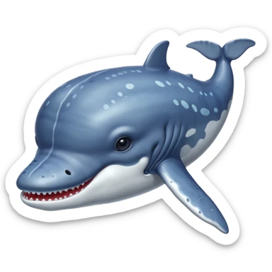 Whale sticker