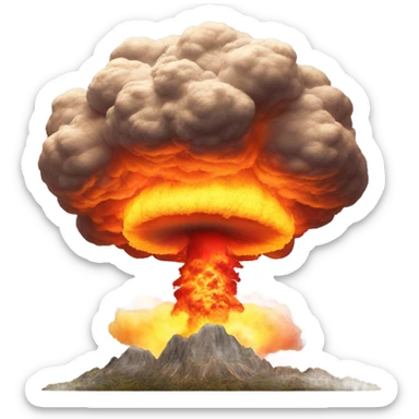 explosion atom sticker