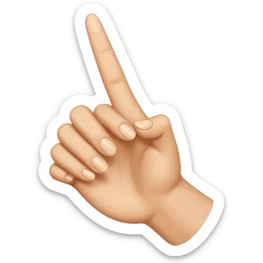 create me an emoji that is a finger pointing to watch the front of the screen so pointing at me sticker