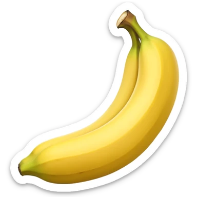 Half-Peeled banana sticker