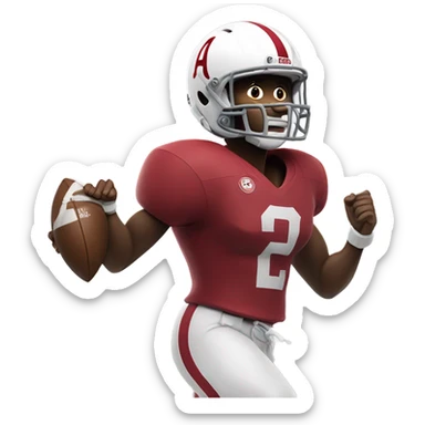 University of Alabama football  sticker