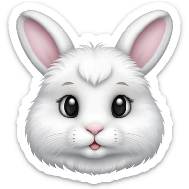cute bunny rabbit saying buenas noches sticker