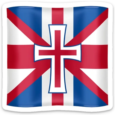 Flag emoji of the Aramaic flag sticker