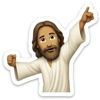 Jesus dabbing  sticker