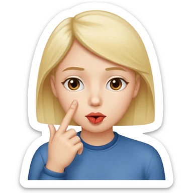 🫂+🤫 sticker