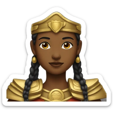 young warrior queen sticker