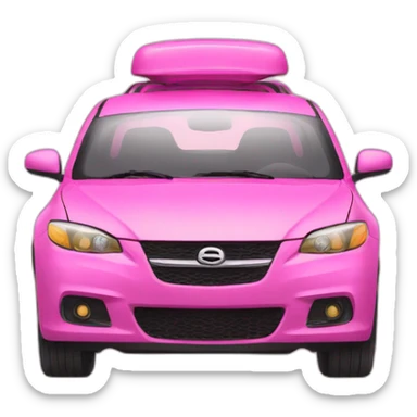 Pink car sticker