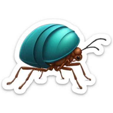 Bedbug wirh Headset sticker