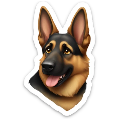 German shepherd sticker