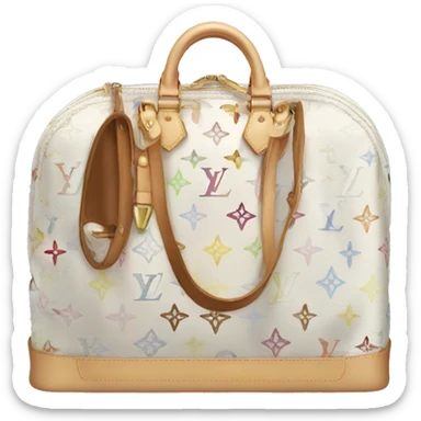 Louis Vuitton bag white sticker