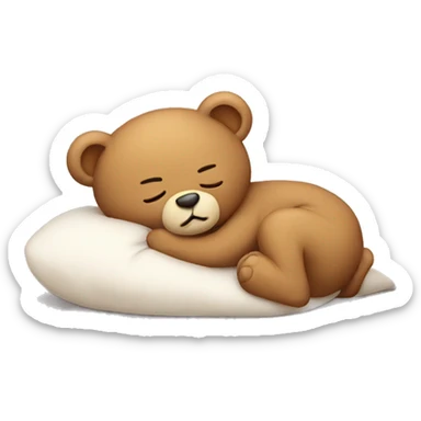 Teddy are sleeping  sticker