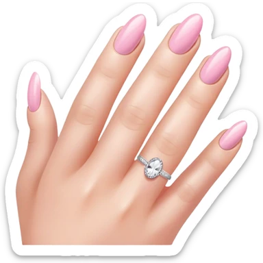 Light pink nails sticker