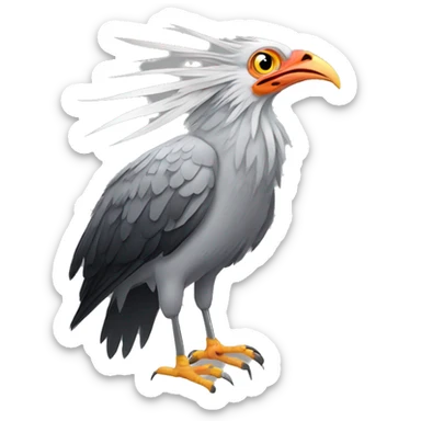 Secretary Bird sticker