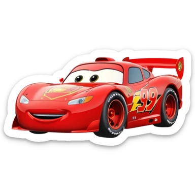 lightning mcqueen young sticker