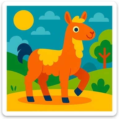 Llama sticker