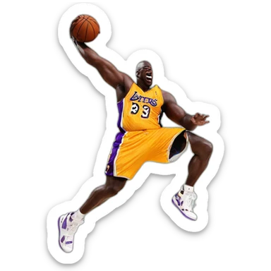 Dunk of Shaquille O’Neal sticker
