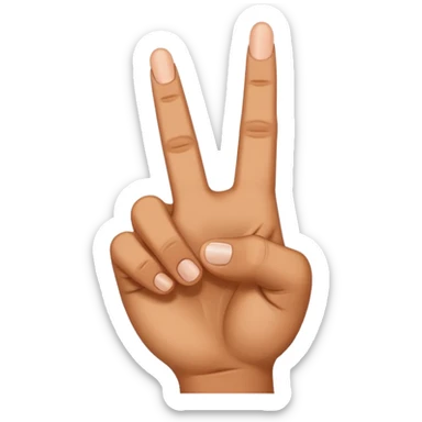 middle finger by side sticker